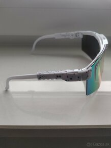 Športové slnečné okuliare Pit Viper (biele-ružové sklo) - 3