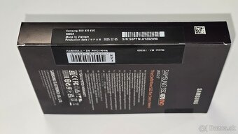 SSD Samsung 500GB 870 EVO 2.5" zablombovaný. Nový - 3