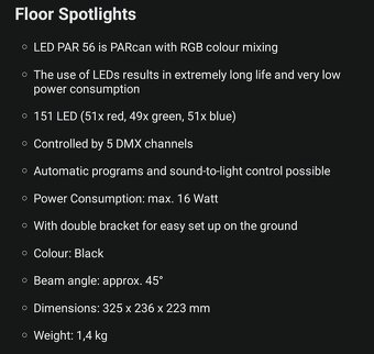 LED par 151rgb - 3