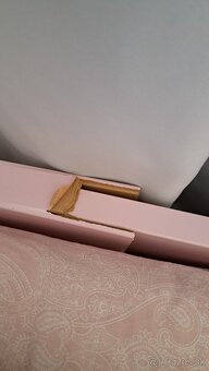 2 ružové IKEA rastúce postele + koberec - 3