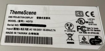 Predám projektor Optoma ThemeScene HD72i – domáce kino - 3