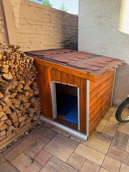 Zateplená drevená buda pre psa - 3