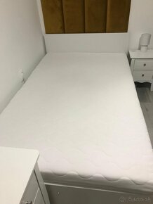 Nová posteľ 120x200 + čalúnené panely v cene - 3