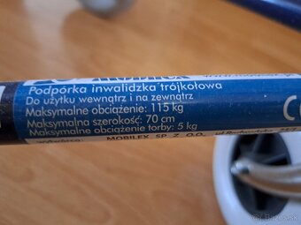 Trojkolka DGW Ergo, skladacia, modrá - 3