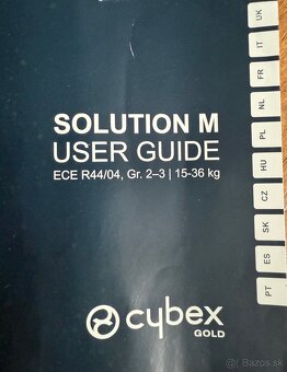 Autosedačka Cybex gold 15-36 kg - 3