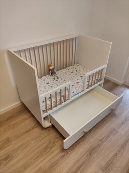 Detská postieľka IKEA Myllra + Matrace: SKÖNAST a PLUTTIG - 3