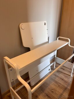Písací / herný stôl Fredde IKEA biely - 3