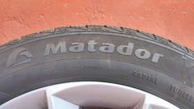 Zánovní zimní sada orig.AL kol Škoda + pneu Matador R16 - 3