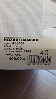 Kozene cizmy Wojas vel.40 - 3