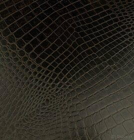 FENDI CASA luxusní kůží potažený stůl (reliéf krokodýl) - 3