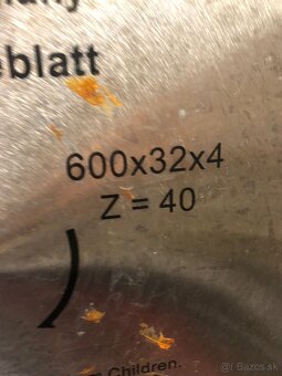 Pílový kotuč bez platkov 600mm Eurotec - 3