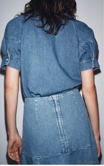 Rifľová sukňa ZARA nová - 3