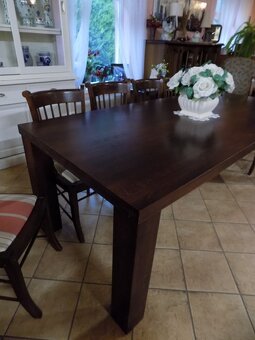 Jedálenský stôl dubový masív - 3