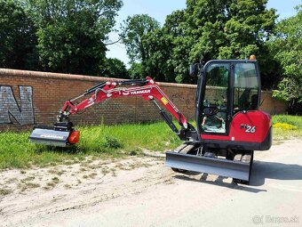 minibager Yanmar SV26 rýpadlo + mulčovač CANGINI mulcher - 3