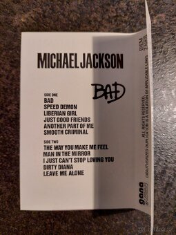 MC kazeta Michael Jackson - Bad - 3