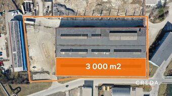CREDA | prenájom 3 000 m2 výrobná / skladová hala, Martin - 3