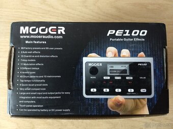 Predám MOOER PE100 Gitarový multiefekt - 3