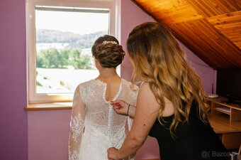 Svadobné šaty na mieru s 2m závojom – variabilné, elegantné, - 3