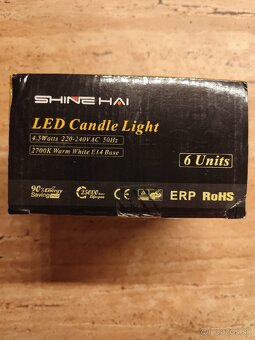 LED žiarovky Candle Light 2700k - 3