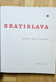 kniha 'Bratislava', Eugen Lazišťan, 1970 - 3