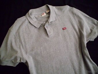 Levis pánske sivé polo tričko L-XL - 3