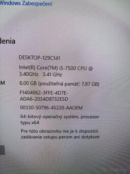 Predám PC zostavu DELL OptiPlex 5050SFF - 3