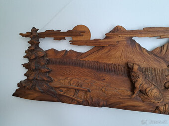 drevený reliéf – krajinka - 3