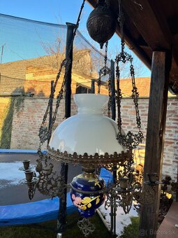 Starožitná petrolejová lampa - 3