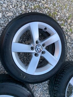 Predám elektrony VW 5x112 R16 + pneu 205/55 R16 - 3