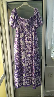 Dámske šaty nové purpurové XL - 3
