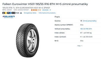 195/55 R16 87 H - 3
