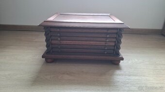 Drevená kazeta na 100 ks mincí - 3