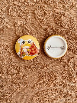 Roztomilé Cartoon Odznaky (32 mm, 4 ks) - 3