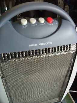 Predám nový,elektrický-halogenový ohrievač-1200W. - 3