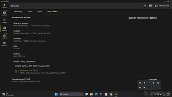 Herný notebook ROG strix G513RW - 3