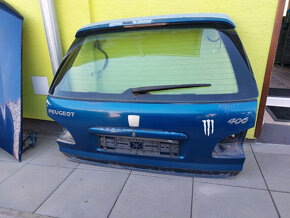 peugeot 406 2002 piate dvere tmavo modrá farba - 3