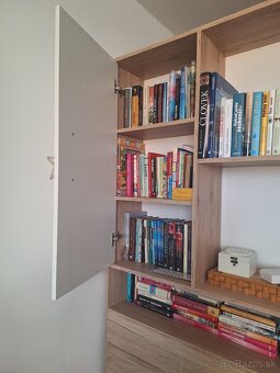 Šatníkova skriňa a stojaci regál - set do dievčenskej izby - 3