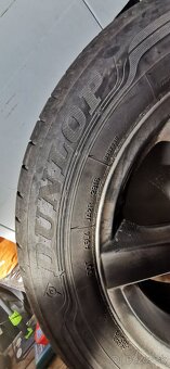 Predám letné pneumatiky Dunlop na el.diskoch 4x - 3