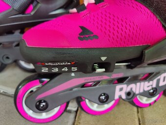 Dievčenské korčule Rollerblade nastaviteľné veľkosti 33-36,5 - 3