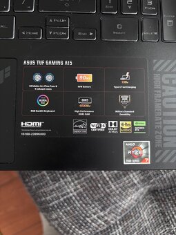 Herný notebook ASUS TUF Gaming A15 - 3