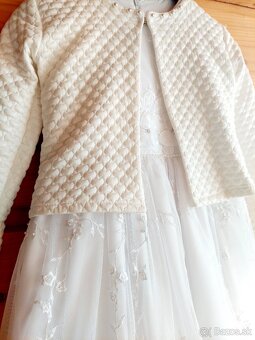 Šaty na 1.sväté prijímanie + bolerko a topánky - 3