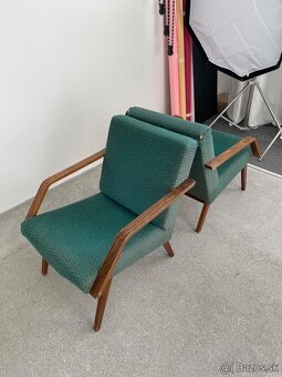 Retro zelené kreslá 70. roky - 3