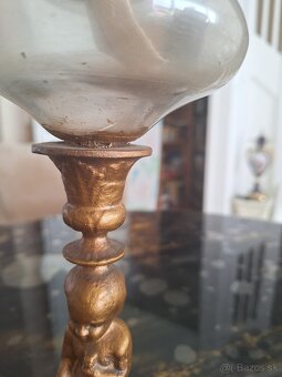 Starozitna figuralna petrolejova lampa - 3