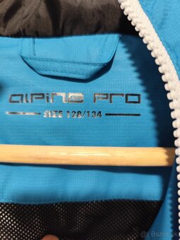 Detská,chlapčenskánepremokavá bunda Alpine pro veľk. 128 134 - 3