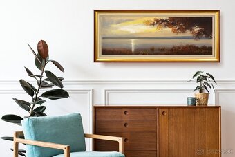 Neziderské jazero, sign.Leon, 1130 × 460 mm - 3