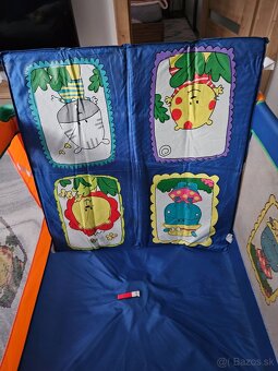 Detská prenosná postieľka + matrac - 3
