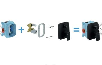 Sprchový systém Ravak 10° - čierny X07S013 - 3