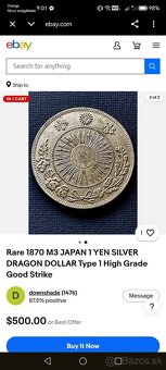 STARÁ JAPONSKÁ MINCA DRak - 3