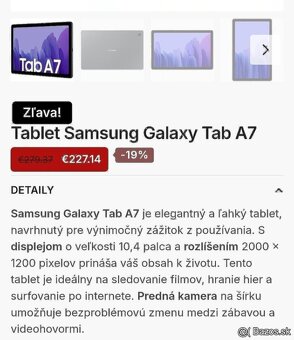 Tablet SAMSUNG A7 - 3