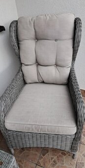 Ratanovy nabytok - 2x kresla a stolik - 3